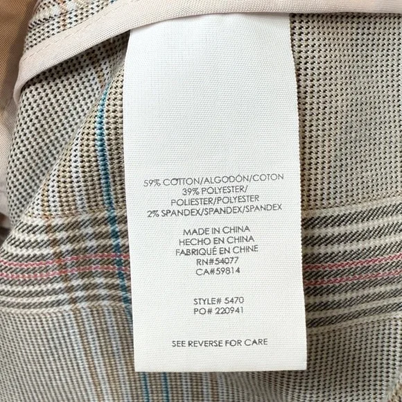 Cabi Sleuth Structured Plaid #5470 Women’s Double Breasted Longline Blazer Sz 10 - Picture 8 of 14